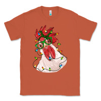 Copper christmas rooster with lights Classic Tee - RanaPortraitStore