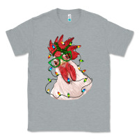 Heather Grey christmas rooster with lights Classic Tee - RanaPortraitStore