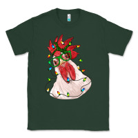 Sports Green christmas rooster with lights Classic Tee - RanaPortraitStore
