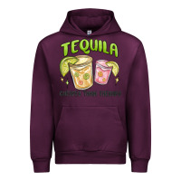 Mauve Wine tequila cheaper than therapy Urban Hoodie - MaliasSmallBusiness