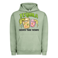 Pigment Oil Green tequila cheaper than therapy Urban Hoodie - MaliasSmallBusiness