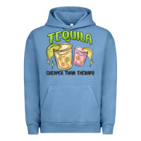 Pigment Pebble Blue tequila cheaper than therapy Urban Hoodie - MaliasSmallBusiness