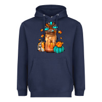 Navy thanksgiving coffee Heavyweight Hoodie - JahusDesignShop