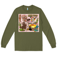 Army Green wild west western Long Sleeve Tee - Zillion Design Studio