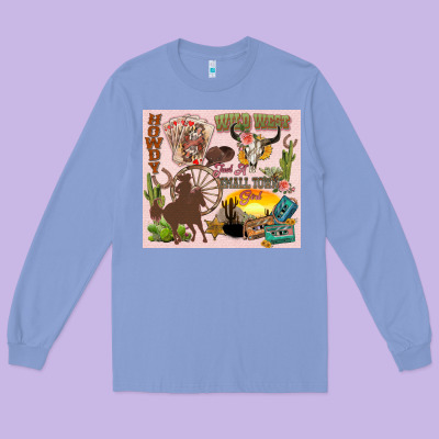 Wild West Western Long Sleeve Tee Designed By Zillion Design Studio