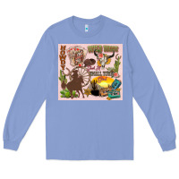 Colony Blue wild west western Long Sleeve Tee - Zillion Design Studio