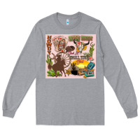 Heather Grey wild west western Long Sleeve Tee - Zillion Design Studio