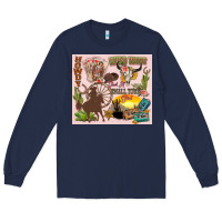 Navy wild west western Long Sleeve Tee - Zillion Design Studio