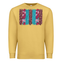 Antique Gold valentines day leopard rose glitter brush stoke Premium Sweatshirt - JahusDesignShop