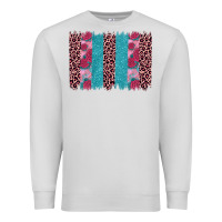 Dove Grey valentines day leopard rose glitter brush stoke Premium Sweatshirt - JahusDesignShop