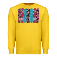 Lemon valentines day leopard rose glitter brush stoke Premium Sweatshirt - JahusDesignShop