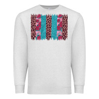 Oatmeal Heather valentines day leopard rose glitter brush stoke Premium Sweatshirt - JahusDesignShop