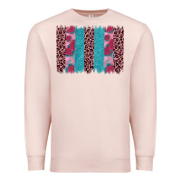 Pale Pink valentines day leopard rose glitter brush stoke Premium Sweatshirt - JahusDesignShop