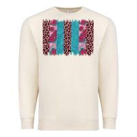 Sandshell valentines day leopard rose glitter brush stoke Premium Sweatshirt - JahusDesignShop