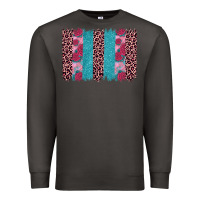 Smoke valentines day leopard rose glitter brush stoke Premium Sweatshirt - JahusDesignShop