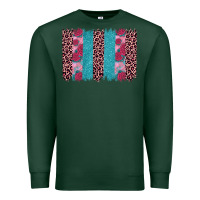 Sports Green valentines day leopard rose glitter brush stoke Premium Sweatshirt - JahusDesignShop