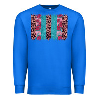 True Royal valentines day leopard rose glitter brush stoke Premium Sweatshirt - JahusDesignShop