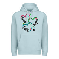 Blue Mist faith hope love Premium Hoodie - MaliasSmallBusiness