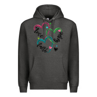 Charcoal Heather faith hope love Premium Hoodie - MaliasSmallBusiness