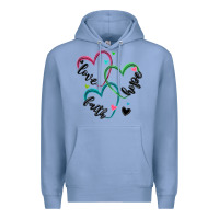 Colony Blue faith hope love Premium Hoodie - MaliasSmallBusiness