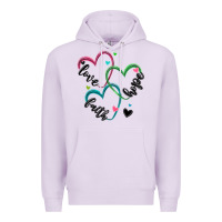 Lilac faith hope love Premium Hoodie - MaliasSmallBusiness