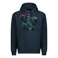 Navy faith hope love Premium Hoodie - MaliasSmallBusiness