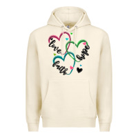 Tofu faith hope love Premium Hoodie - MaliasSmallBusiness
