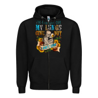 Black i'll love you tillmy lungs give out i ain't lyin' Zipper Hoodie - Zillion Design Studio