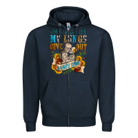 Navy i'll love you tillmy lungs give out i ain't lyin' Zipper Hoodie - Zillion Design Studio