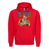 Red i'll love you tillmy lungs give out i ain't lyin' Zipper Hoodie - Zillion Design Studio