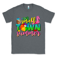 Charcoal Heather small town summer tbw Classic Tee - texasbilliewilder