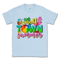 Dusty Blue small town summer tbw Classic Tee - texasbilliewilder