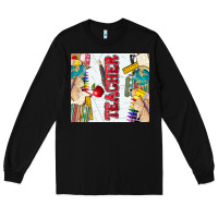 Black teacher Long Sleeve Tee - Zillion Design Studio