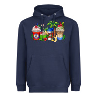 Navy dominican republic coffee cups Heavyweight Hoodie - AdoDesignShop