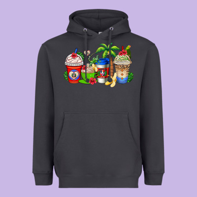 Dominican Republic Coffee Cups Heavyweight Hoodie Designed By Adodesignshop