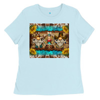 Baby Blue western gnome tumbler Ladies Tee - BarkalooDesign
