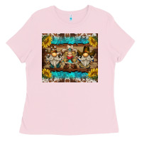 Bubblegum Pink western gnome tumbler Ladies Tee - BarkalooDesign