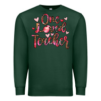 Sports Green one loved teacher Premium Sweatshirt - JahusDesignShop