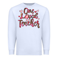 White one loved teacher Premium Sweatshirt - JahusDesignShop