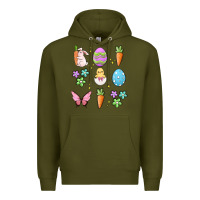 Army Green easter elementary Premium Hoodie - MaliasSmallBusiness
