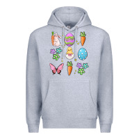 Heather Grey easter elementary Premium Hoodie - MaliasSmallBusiness