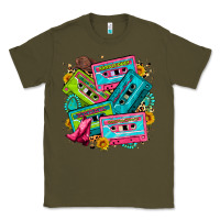 Army Green 90's country cassette tapes Classic Tee - Zillion Design Studio