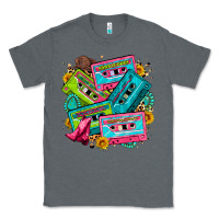Charcoal Heather 90's country cassette tapes Classic Tee - Zillion Design Studio