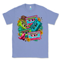 Colony Blue 90's country cassette tapes Classic Tee - Zillion Design Studio