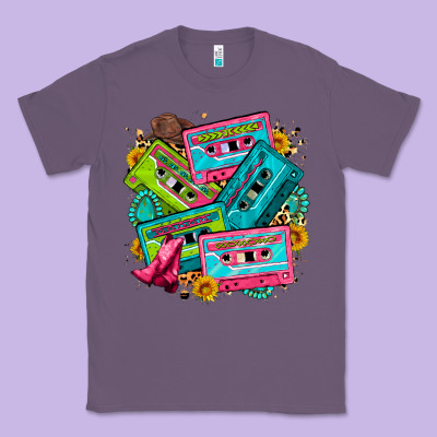 90's Country Cassette Tapes Classic Tee Designed By Zillion Design Studio