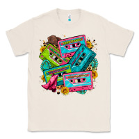 Natural 90's country cassette tapes Classic Tee - Zillion Design Studio
