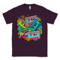 Plum 90's country cassette tapes Classic Tee - Zillion Design Studio