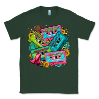 Sports Green 90's country cassette tapes Classic Tee - Zillion Design Studio