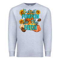 Heather Grey Cutest Pumpkin In The Patch Premium Sweatshirt - Artiststas