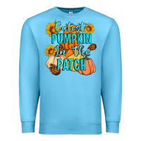 Ocean Blue Cutest Pumpkin In The Patch Premium Sweatshirt - Artiststas